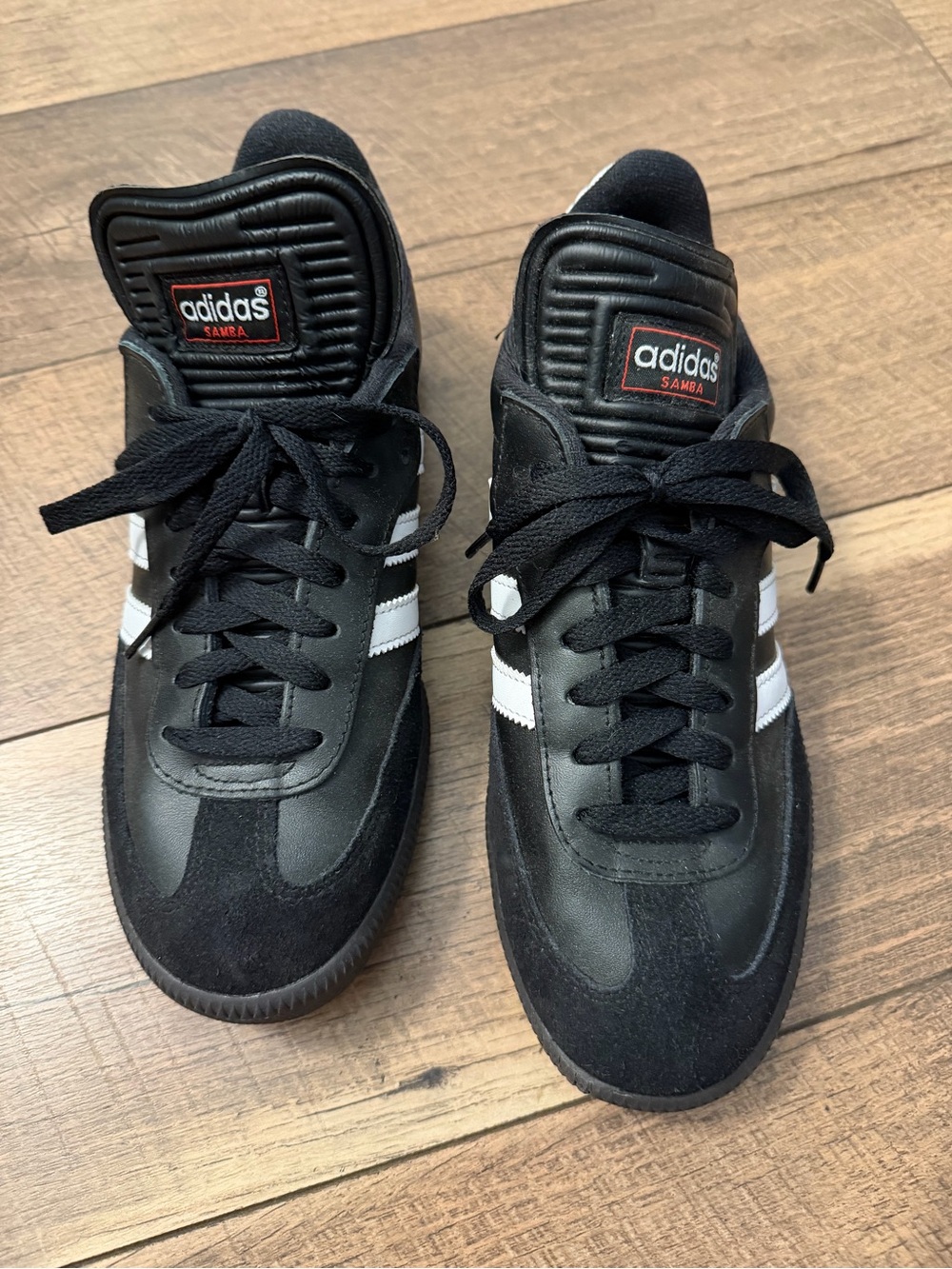 adidas Samba Black with White Stripes Low-Top Sneakers